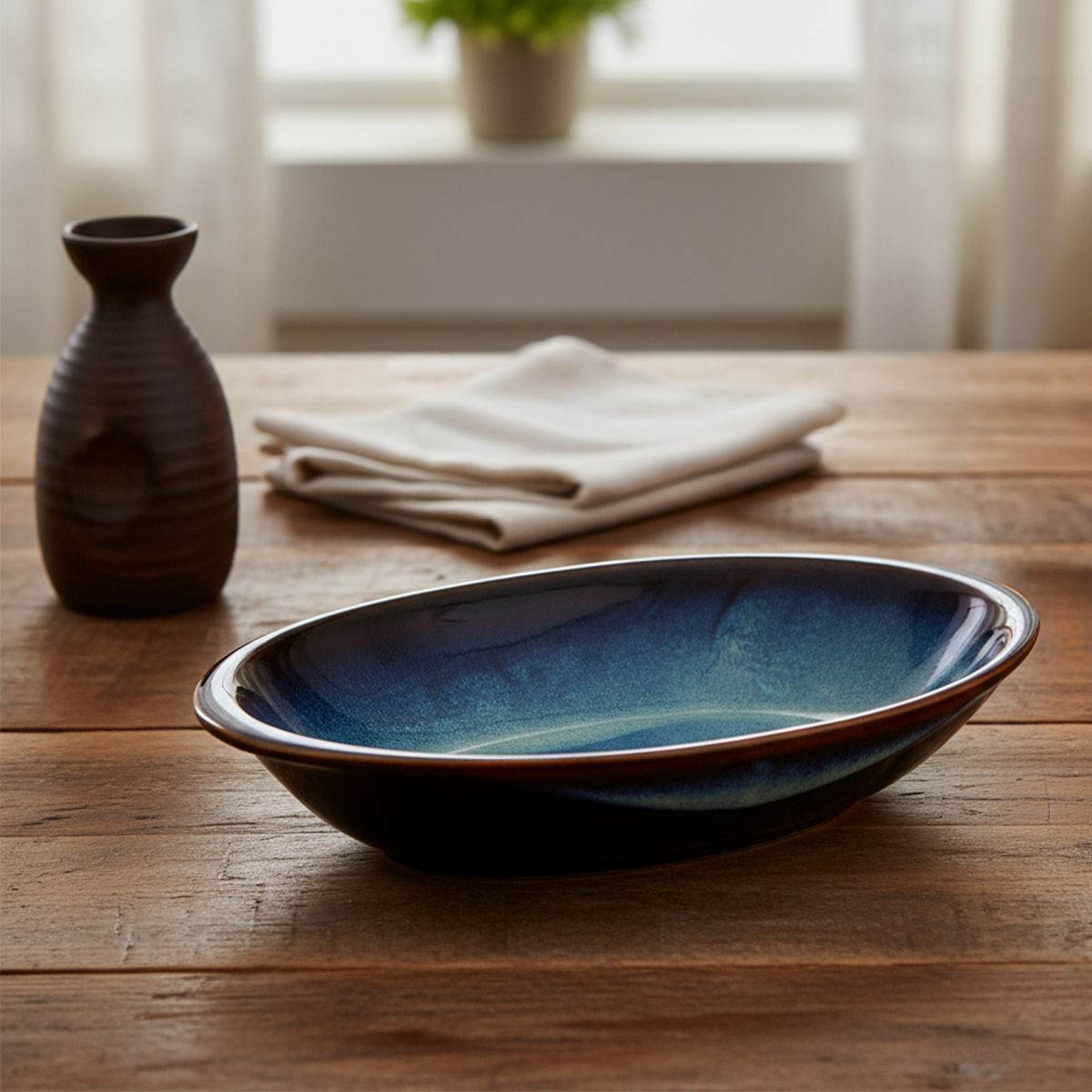 BASEMENT HOME - Fuente Ovalada Cerámica 24X16Cm Basement Home