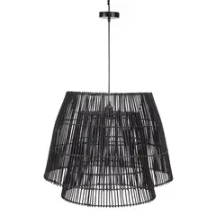 BASEMENT HOME - Lámpara Rattán Negra 52 Cm