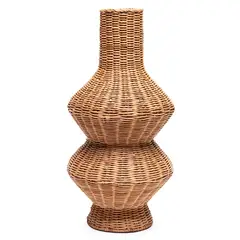 BASEMENT HOME - Jarrón Rattan 50Cm