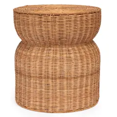 BASEMENT HOME - Pouff Rattan Natural 43Cm
