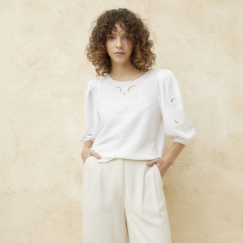 BASEMENT - Blusa Manga Larga Mujer Basement