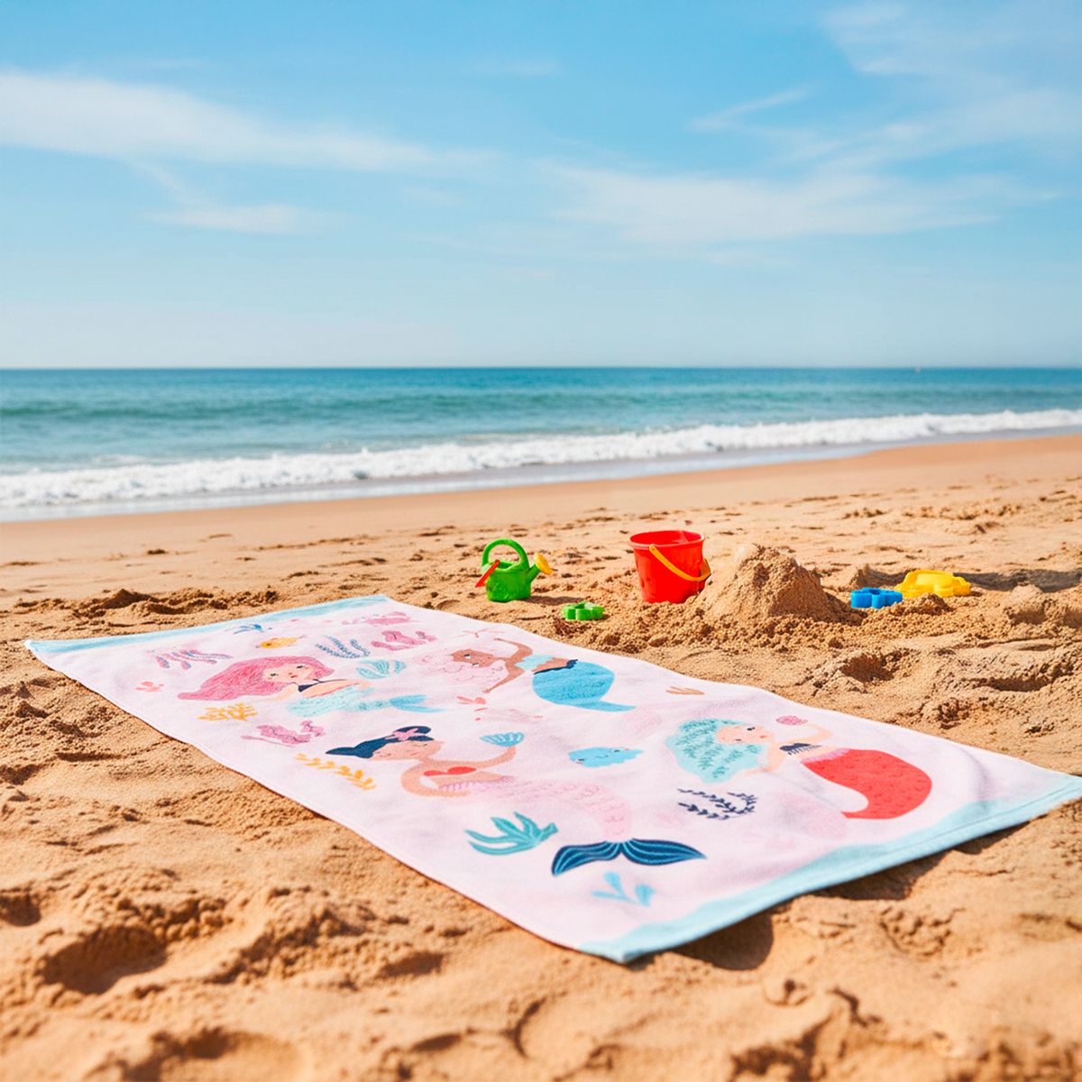 MICA KIDS - Toalla Inf Sirenas Rosa 71X148 Cm Mica Kids