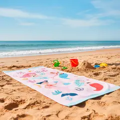 MICA KIDS - Toalla Inf Sirenas Rosa 71X148 Cm
