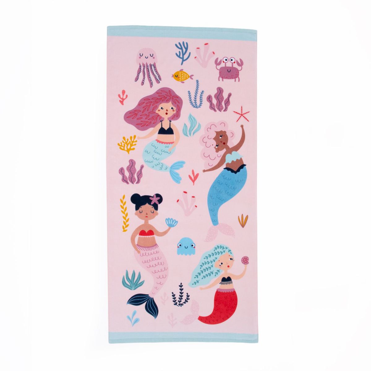 MICA KIDS - Toalla Inf Sirenas Rosa 71X148 Cm Mica Kids