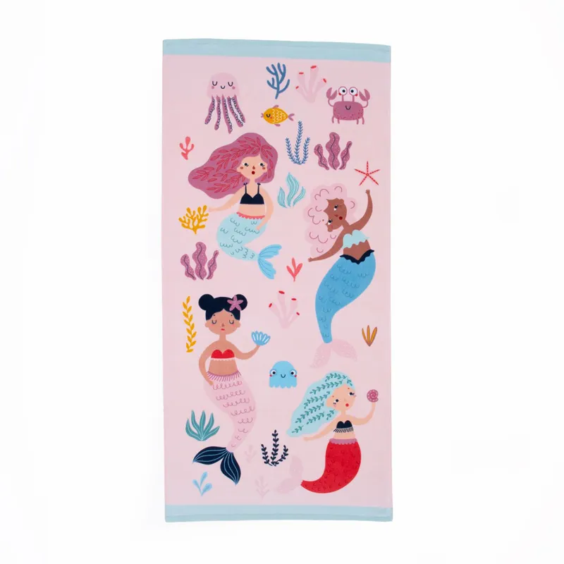 MICA KIDS - Toalla Inf Sirenas Rosa 71X148 Cm Mica Kids
