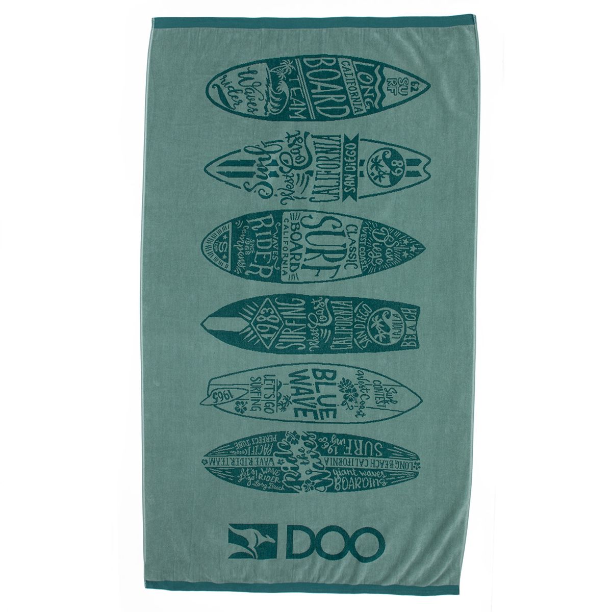 DOO AUSTRALIA - Toalla Jac Boards Verde 180X100 Cm Doo Australia
