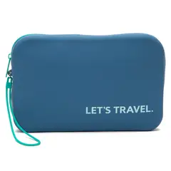 BENETTON - Estuche Sili Xl Azul 26X17X4.5 Cm