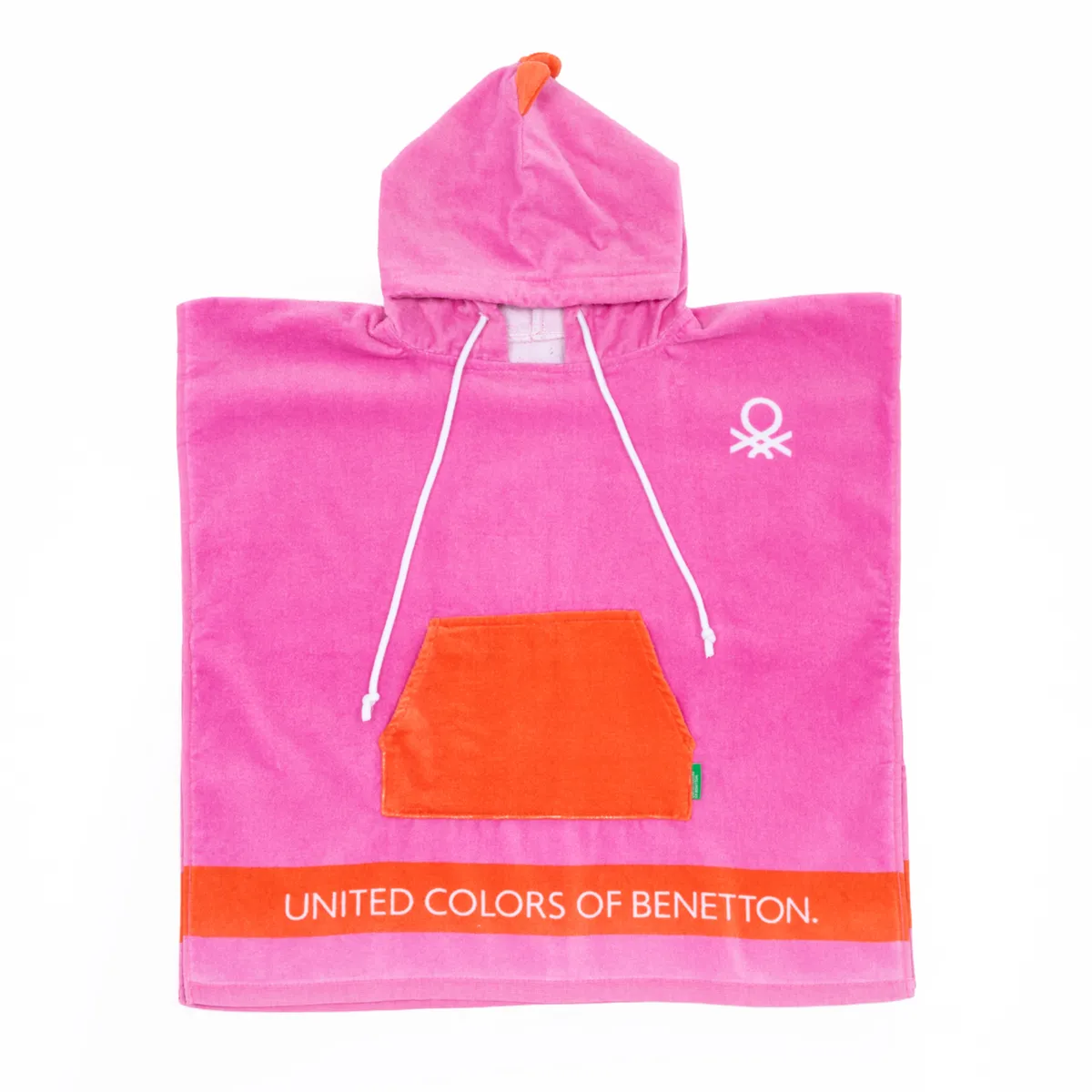 BENETTON - Capucha Dino Rosa 60X120 Cm Benetton
