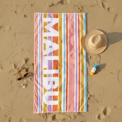 MICA - Toalla Pri Malibu Rosa 80X160 Cm