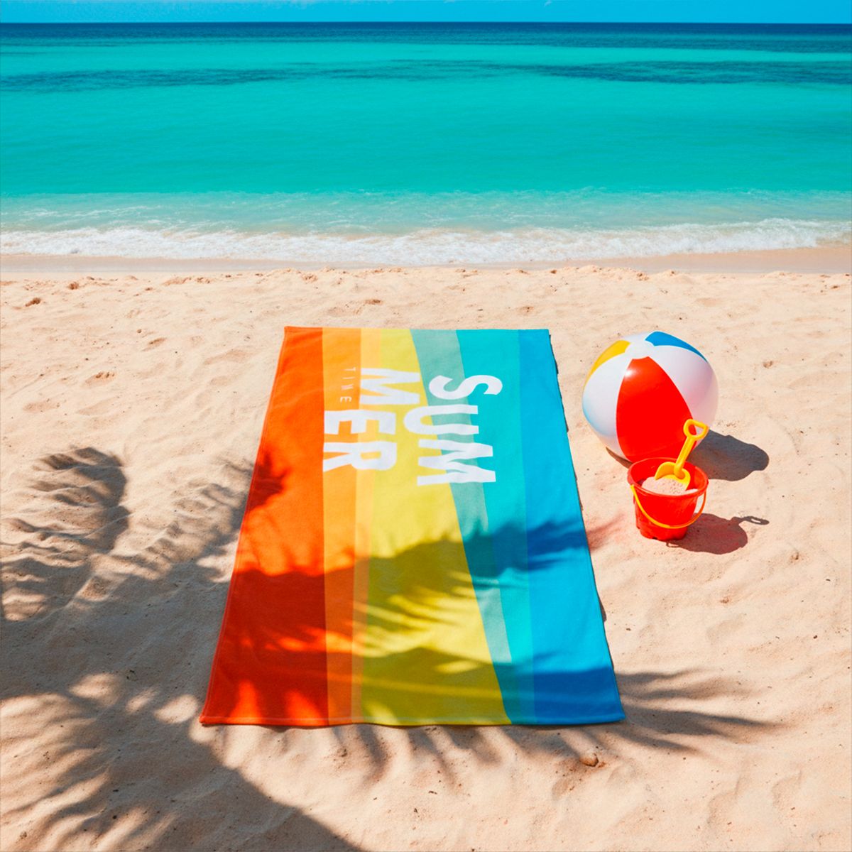 AMBIENTA - Toalla Pri Summer Naranjo 70X150 Cm Ambienta