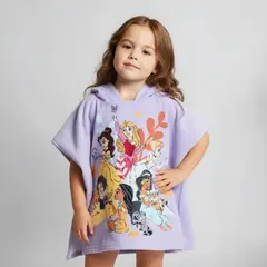 DISNEY - Capucha Capa Princesas Rosa 60X120 Cm