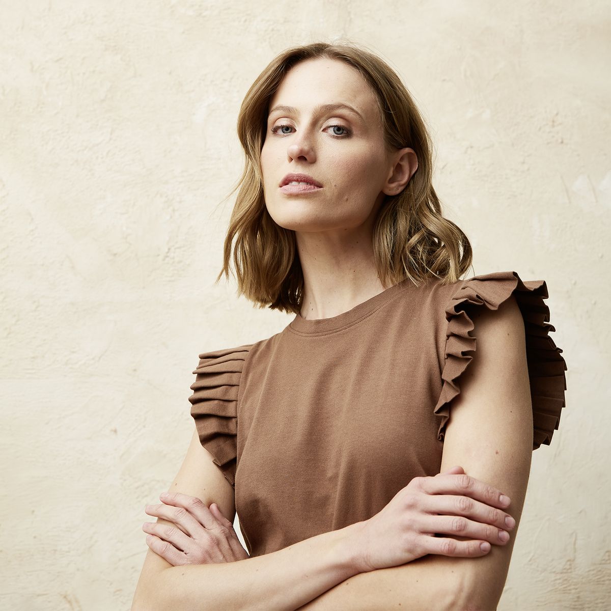 BASEMENT - Polera Manga Corta Algodón Mujer Basement