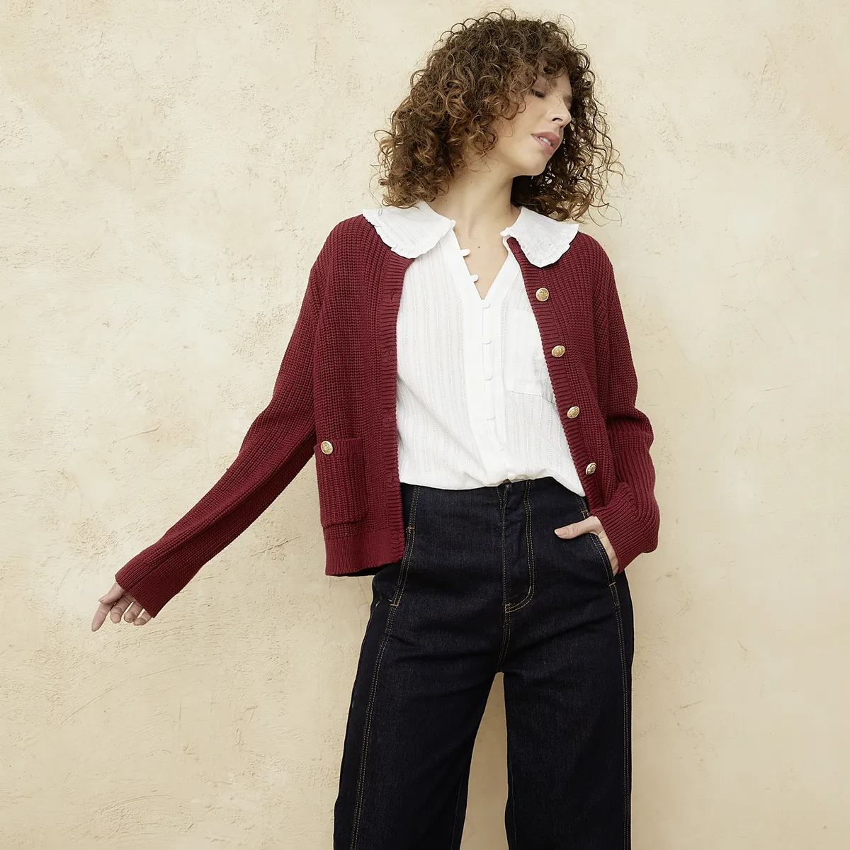 BASEMENT - Cardigan Algodón Mujer Basement