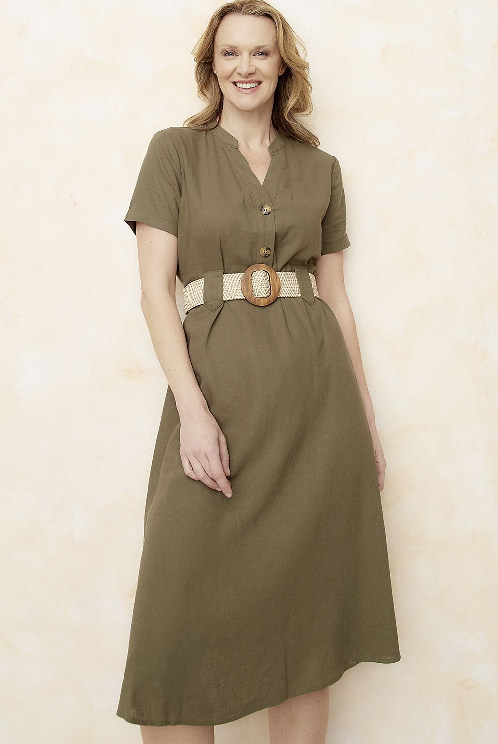 S COCCI - Vestido Corto Lino Mujer S.Cocci