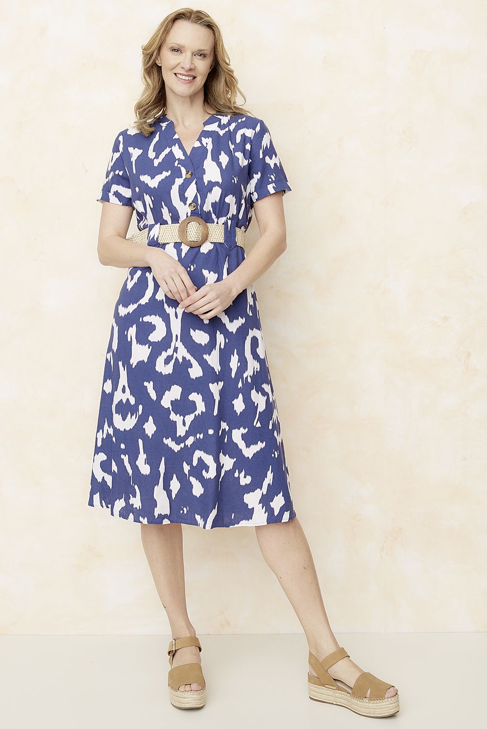 S COCCI - Vestido Corto Lino Mujer S.Cocci