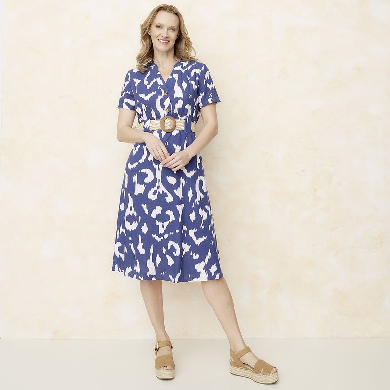 S COCCI - Vestido Corto Lino Mujer S.Cocci