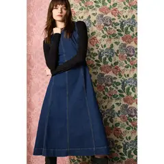 BASEMENT - Vestido Midi Algodón Mujer