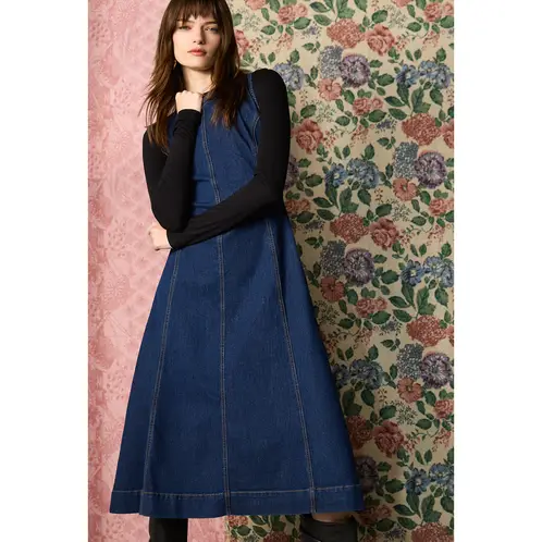 BASEMENT - Vestido Midi Algodón Mujer