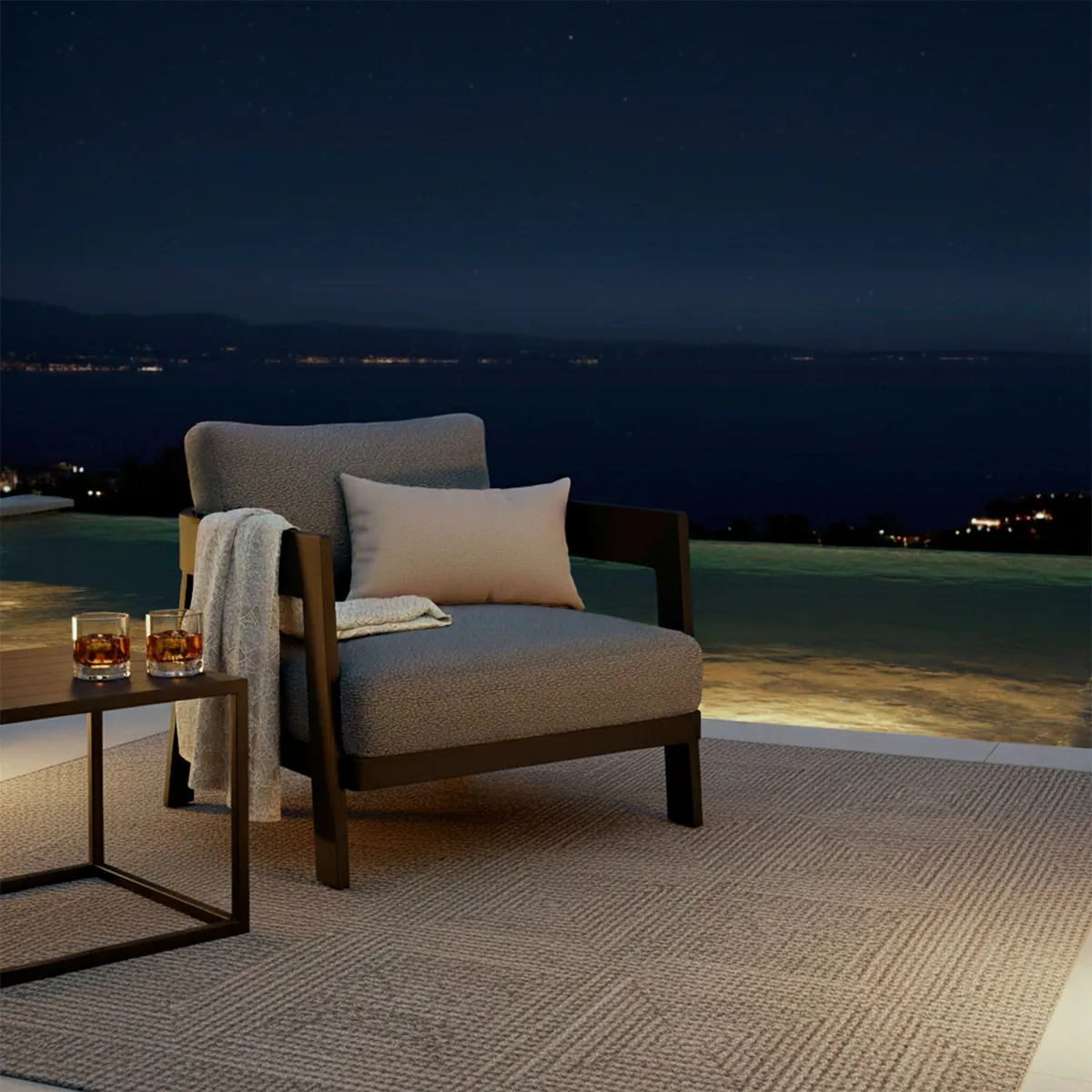 BASEMENT HOME - Sofá 1 Cuerpo Tommy Gris Oscuro Basement Home