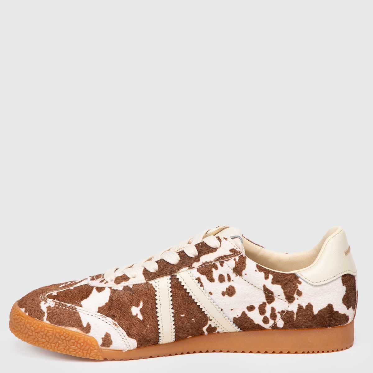 BASEMENT - Zapatilla Urbana Mujer Cuero Animal Print Basement