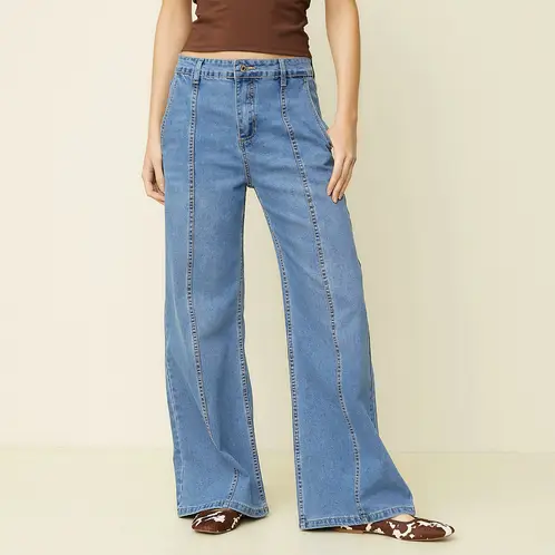 SYBILLA - Jeans Tiro Bajo Mujer