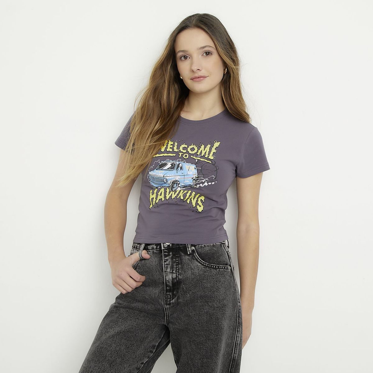 SYBILLA - Polera Stranger Things Mujer Sybilla