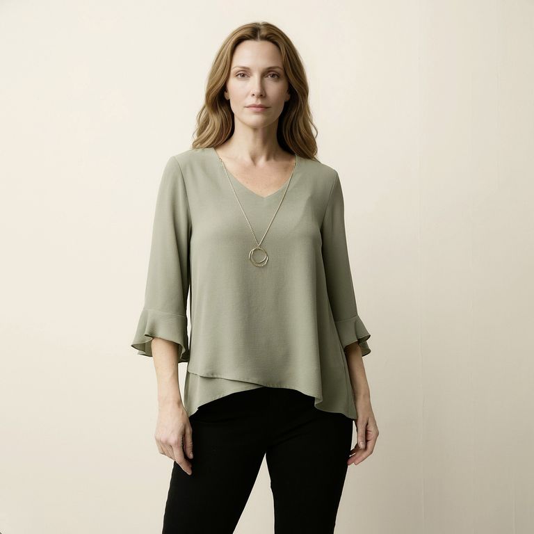 S COCCI Blusa con Collar Mujer S. Cocci