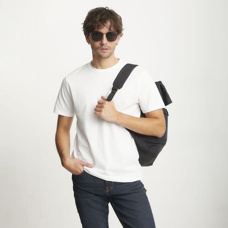 BASEMENT - Polera Manga Corta Algodón Hombre Basement