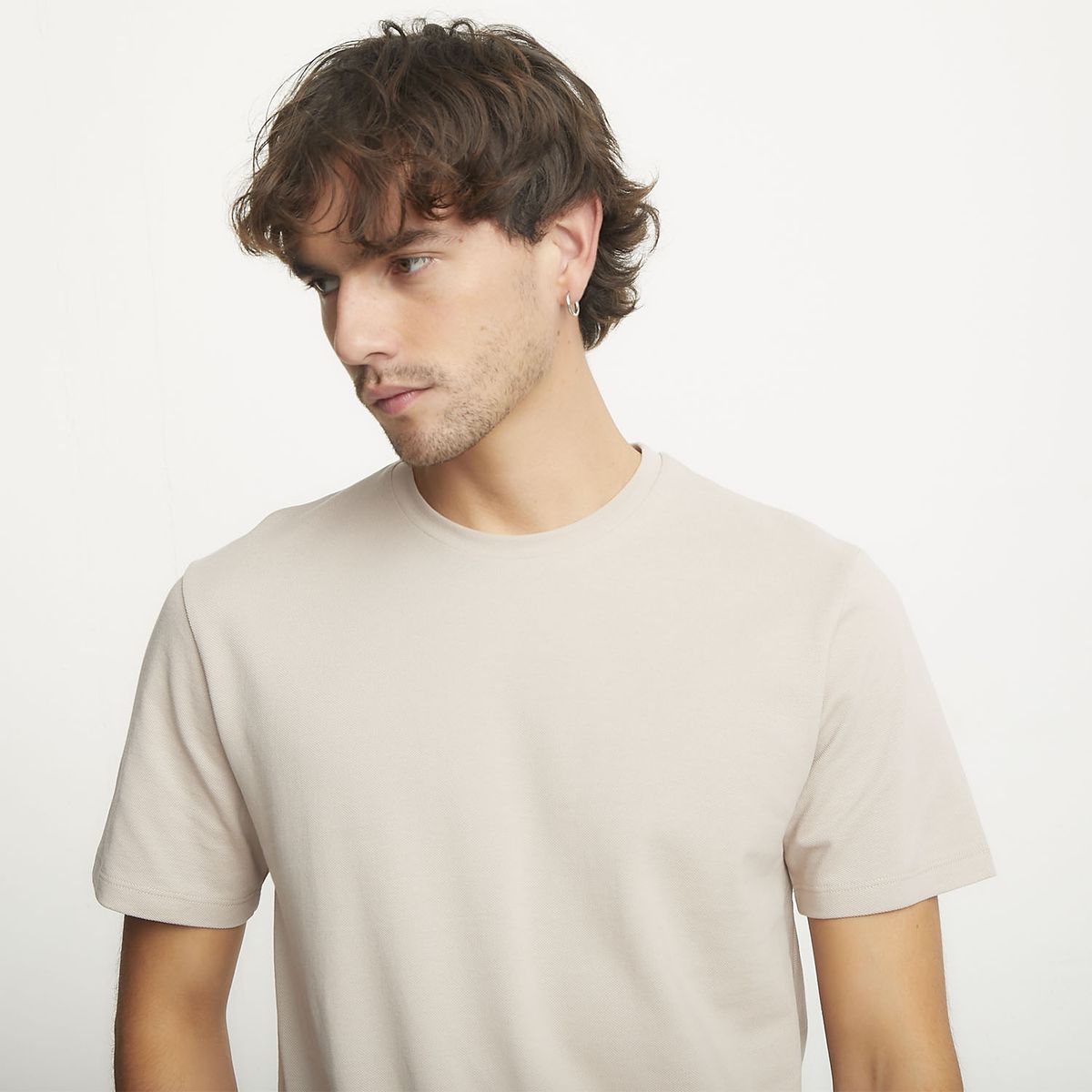 BASEMENT - Polera Manga Corta Algodón Hombre Basement