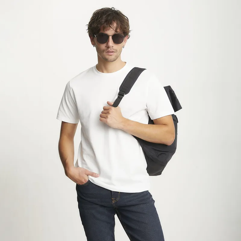 BASEMENT - Polera Manga Corta Algodón Hombre Basement