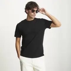 BASEMENT - Polera Manga Corta Algodón Hombre