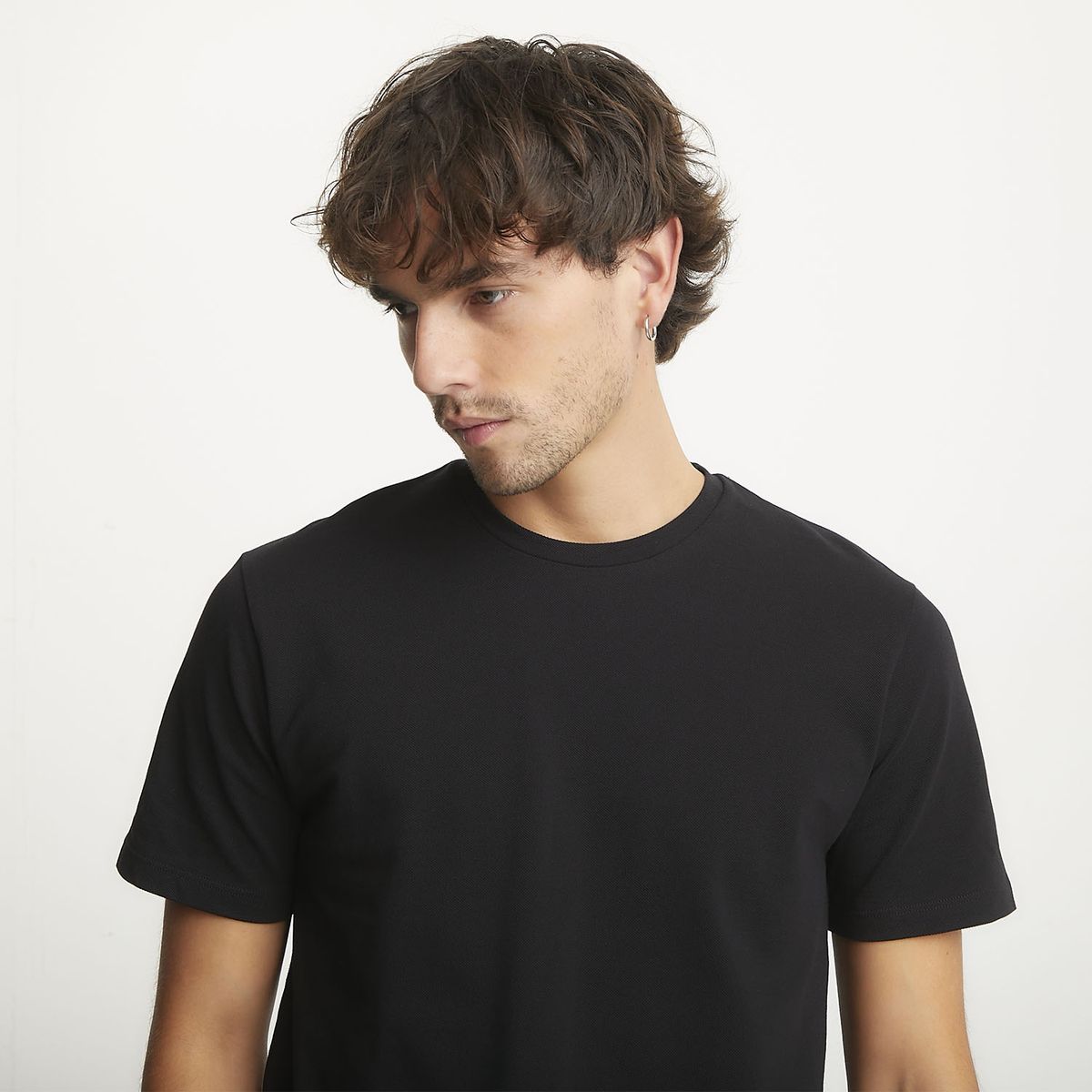 BASEMENT - Polera Manga Corta Algodón Hombre Basement