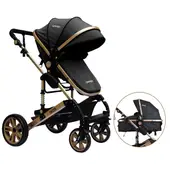 YAMP - Coche Cuna Moises Frezzio Con Accesorios Negro