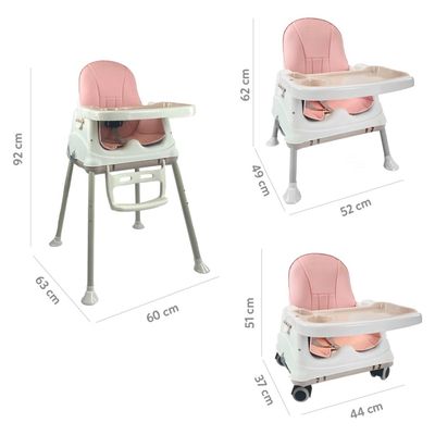Imagen 2 del producto Silla Comer 4 En 1 Yaris Rosa