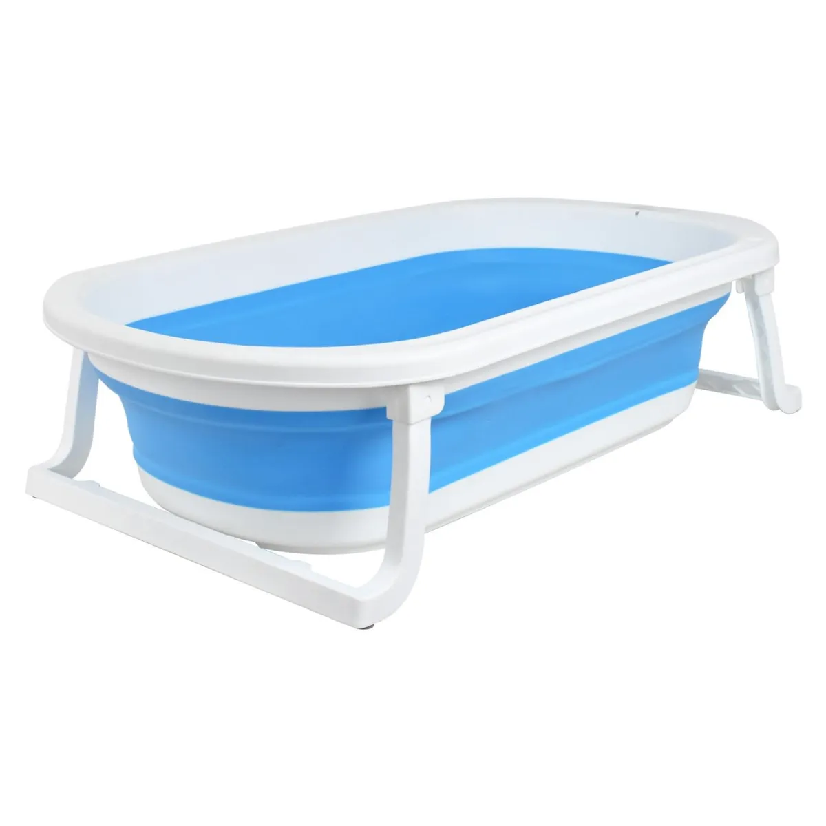 YAMP - Bañera Bebe Plegable + Cojín Pol Azul Yamp