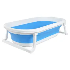 YAMP - Bañera Bebe Plegable + Cojín Pol Azul