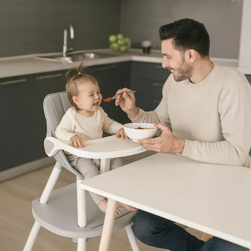 PRIORI - Silla Comer 3 En 1 Tango Gris Priori