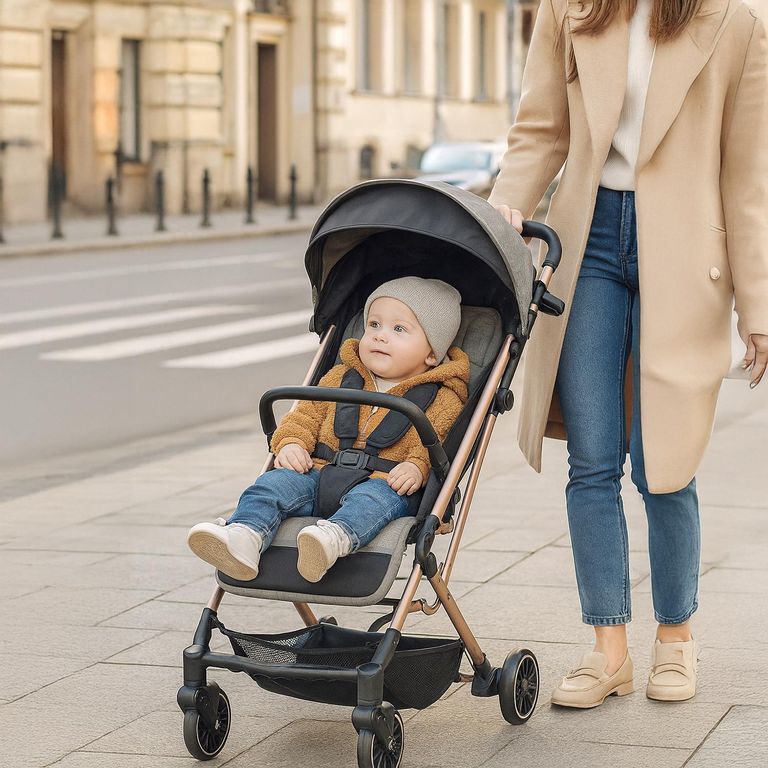 YAMP Coche Paseo Ultra Compacto Noah Negro