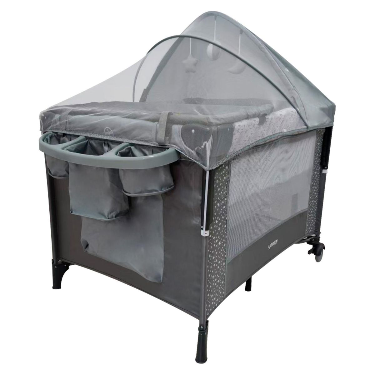 YAMP - Cuna Colecho Pack And Play Ariel Gris Yamp