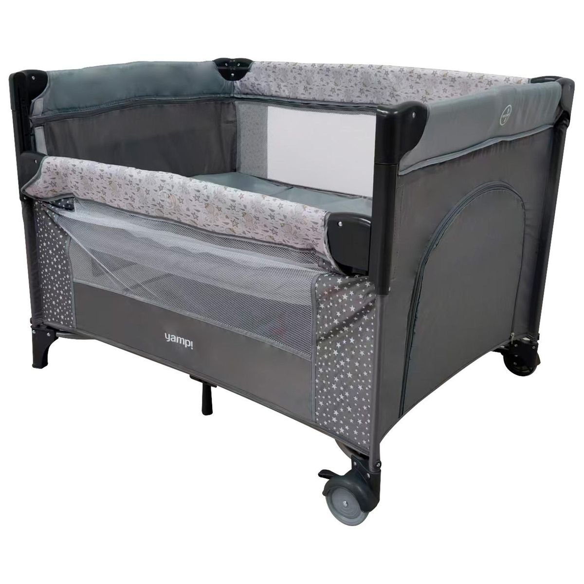 YAMP - Cuna Colecho Pack And Play Ariel Gris Yamp