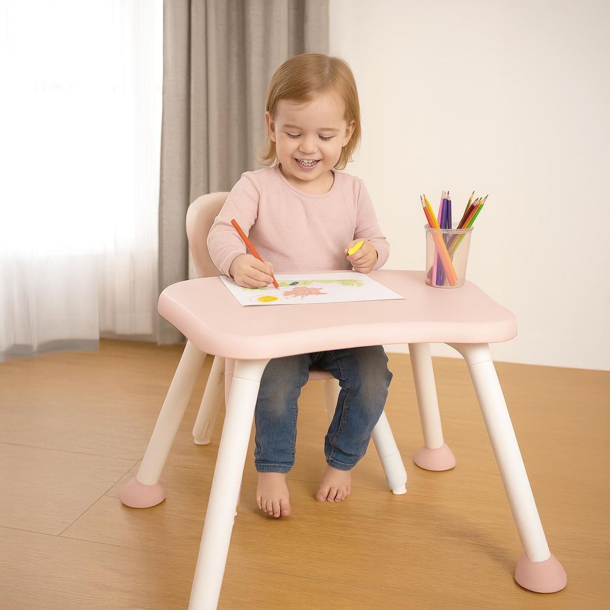 PRIORI - Silla Comer 3 En 1 Tango Rosa Priori