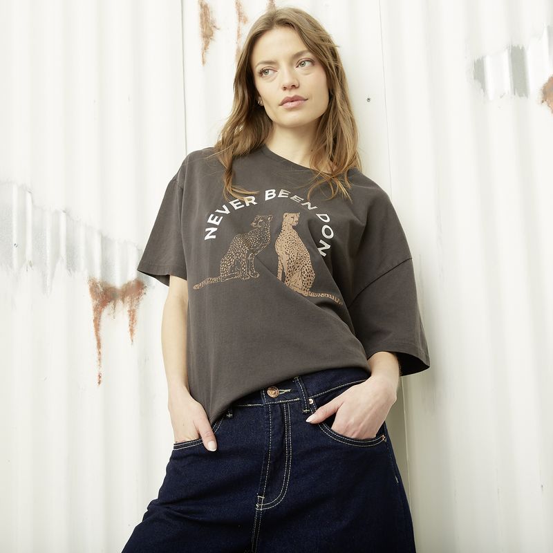 AMERICANINO - Polera Manga Corta Algodón Mujer Americanino