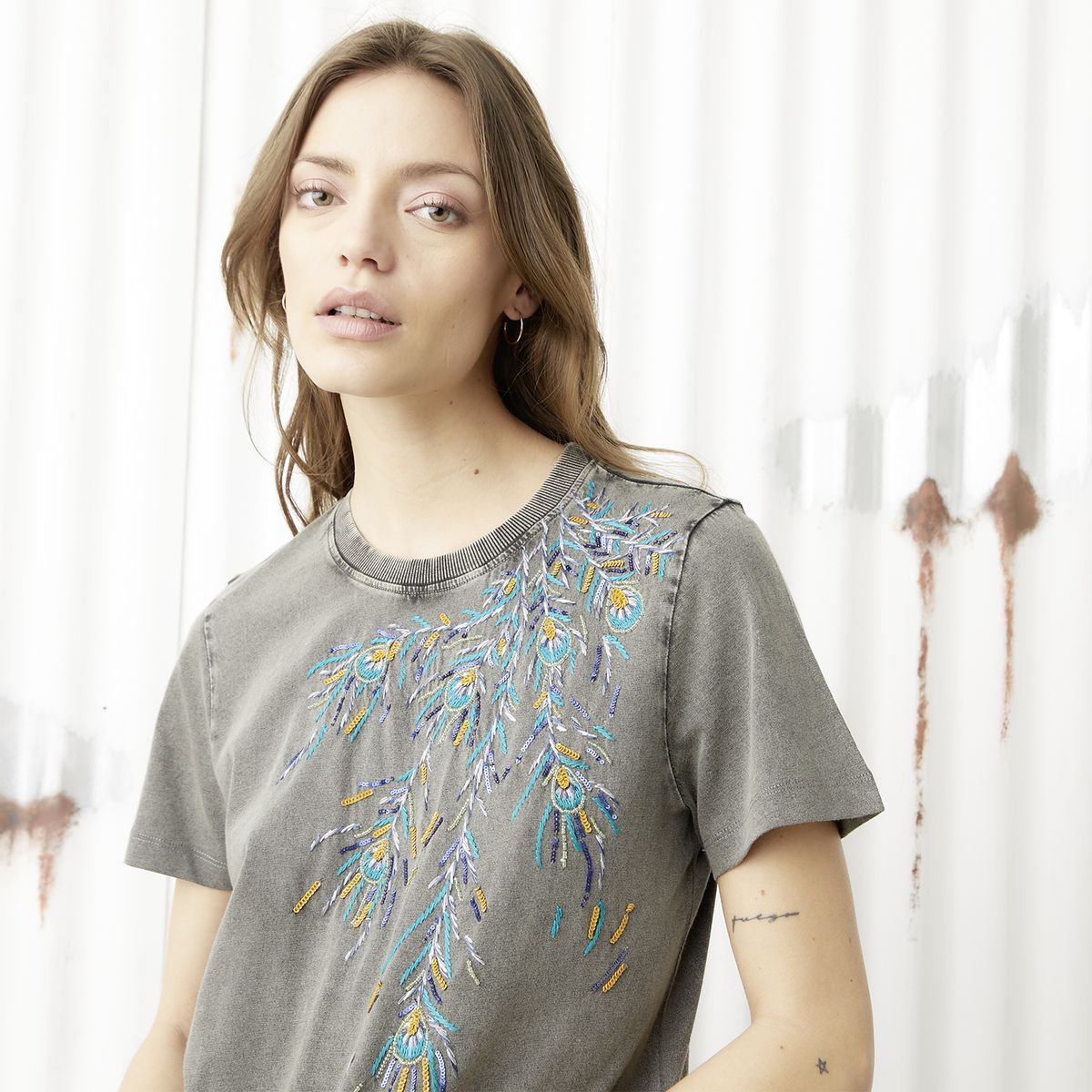 AMERICANINO - Polera Manga Corta Algodón Mujer Americanino