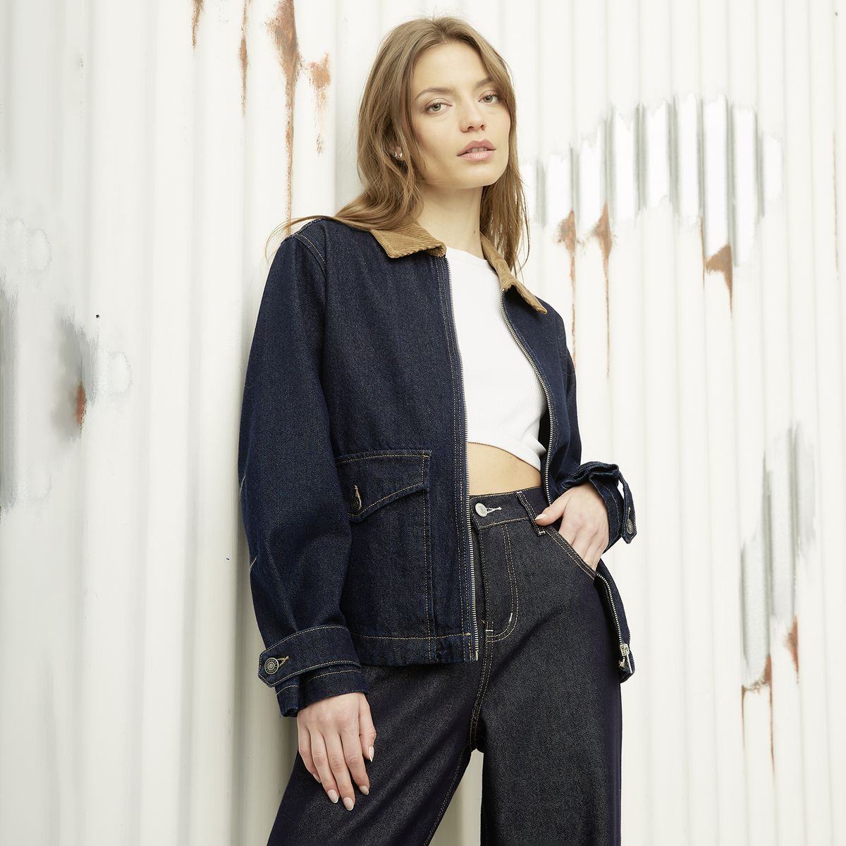 AMERICANINO - Chaqueta Jeans Mujer Americanino