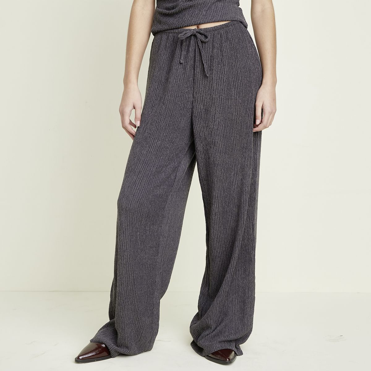 SYBILLA - Pantalon Mujer Gris Sybilla