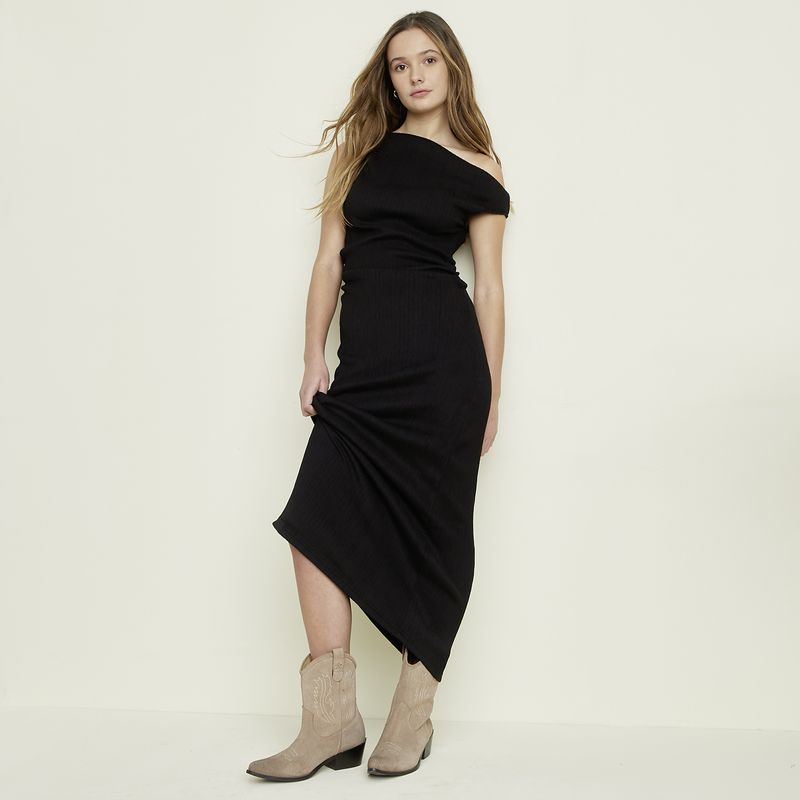 SYBILLA - Vestido Casual Midi Poliéster Mujer Sybilla