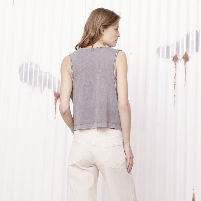 AMERICANINO - Polera Sin Mangas Algodón Mujer Americanino