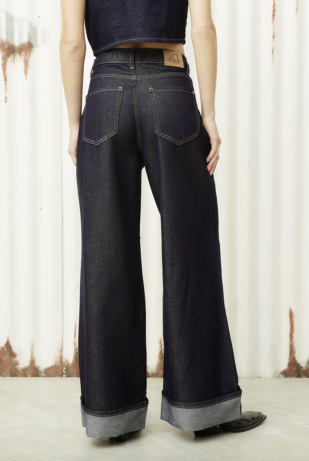 AMERICANINO - Jeans Wide Leg Tiro Alto Mujer Americanino