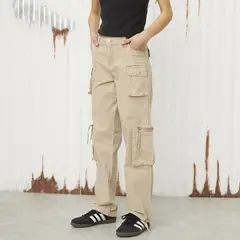AMERICANINO - Pantalón Cargo Tiro Medio Mujer