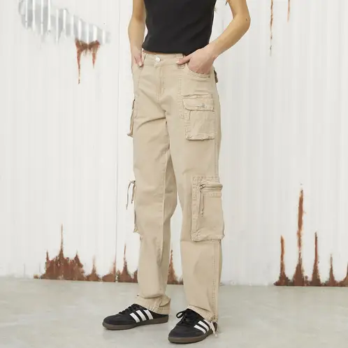 AMERICANINO - Pantalón Cargo Tiro Medio Mujer